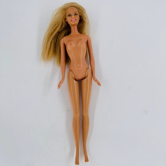 Barbie Doll Vintage 1999 Mattel 12 Inch Blonde Blue Eyes Nude Articulating Limbs - Picture 9 of 9
